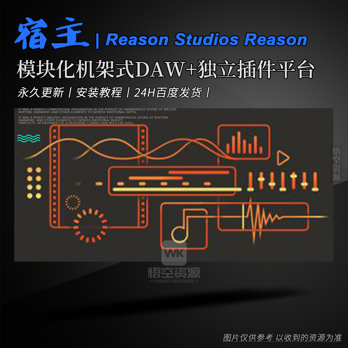 宿主丨Reason Studios Reason v12.5.3-R2R（电子摇滚任何风格-模块化机架式DAW+独立插件平台）Win（包更新）