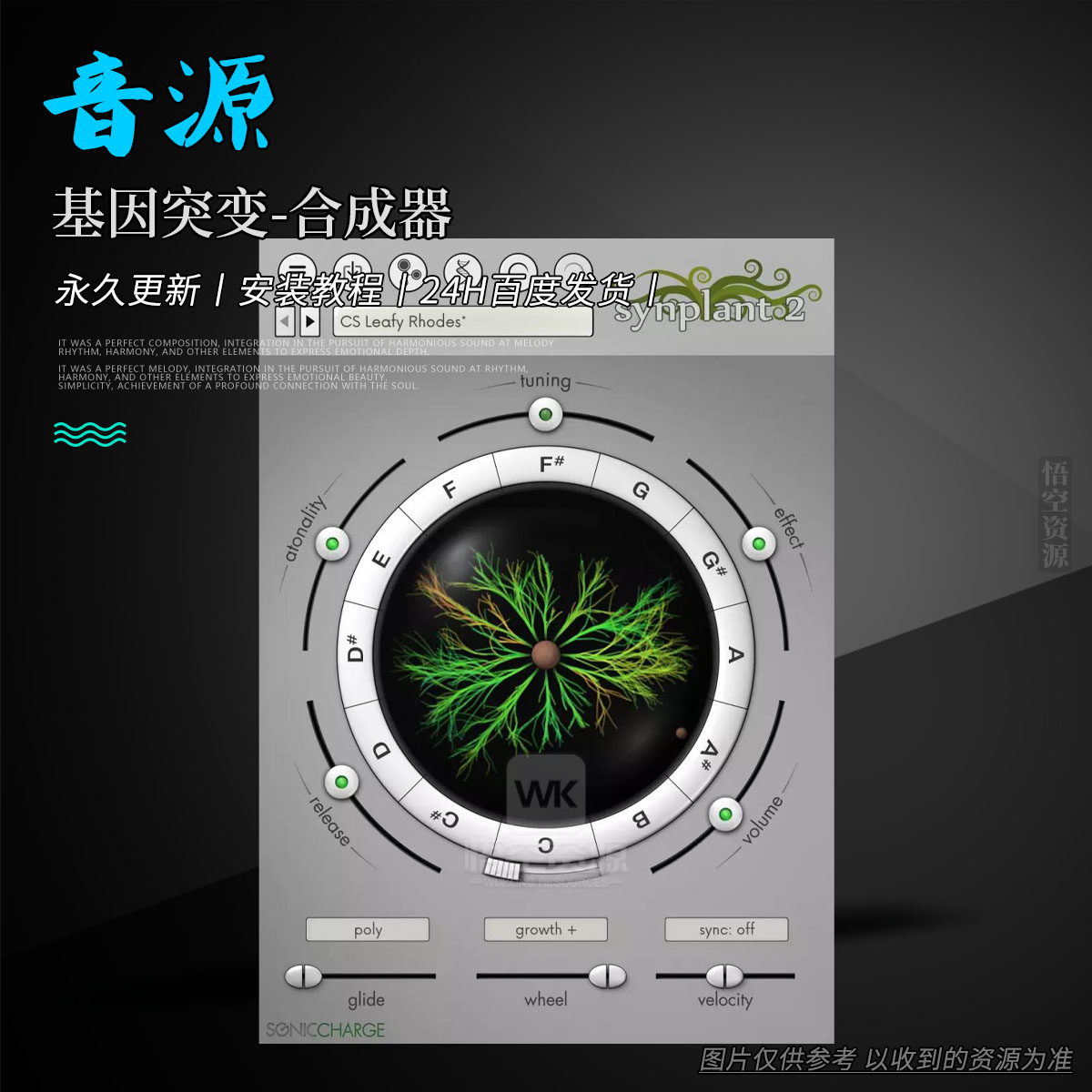 音源丨Sonic Charge Synplant 2（基因突变-合成器）（W+M）