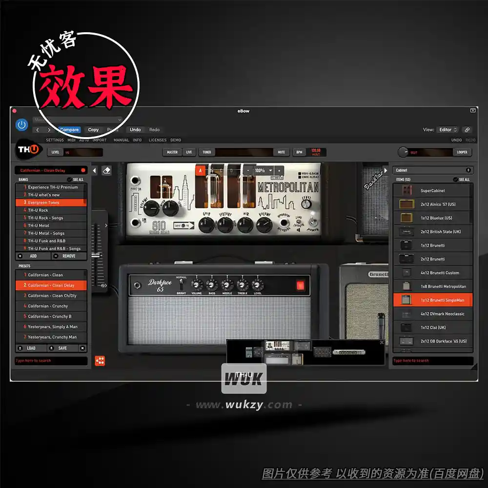 效果丨Overloud Gem TH-U Premium v2.0.9（旗舰-全吉他放大器套装）（W+M）