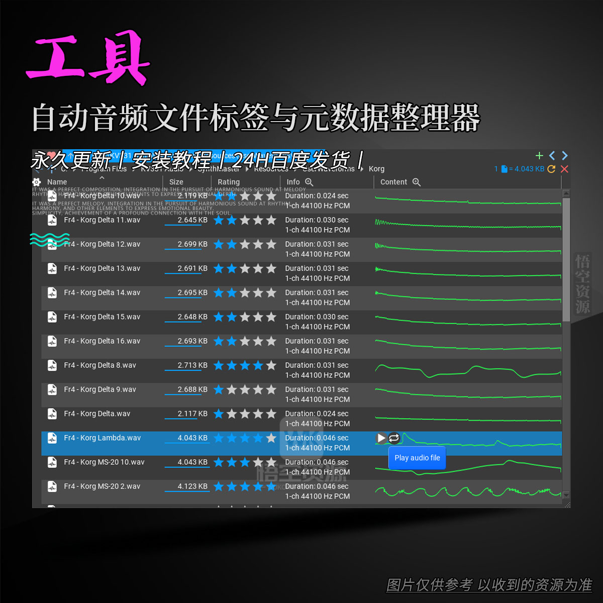 工具丨Music Developments Fyler（自动音频文件标签与元数据整理器）（W）