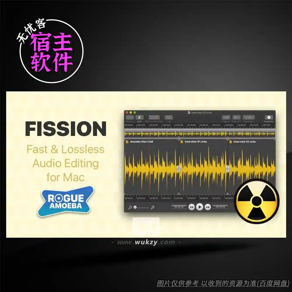 工具丨Rogue Amoeba Fission（Mac音频编辑工具）（M）