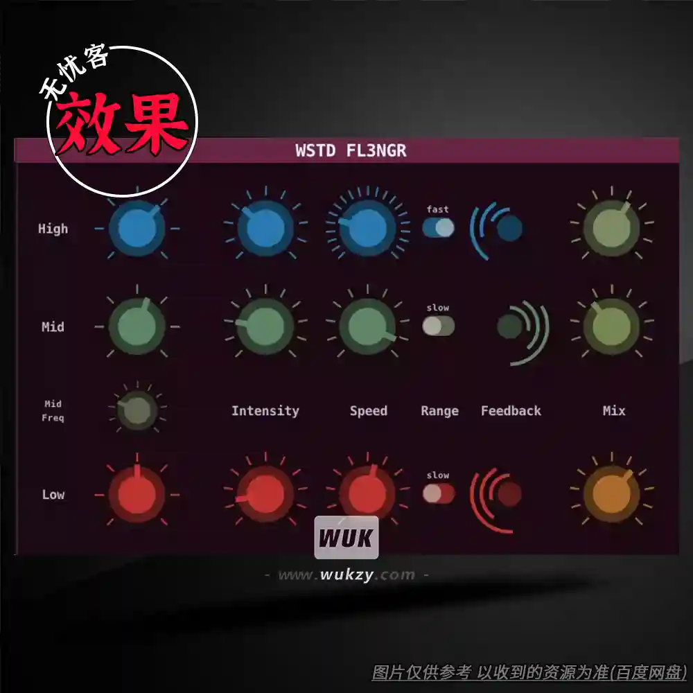 效果丨Wasted Audio WSTD FL3NGR v1.1.1（相位镶边调制器）（W+M）