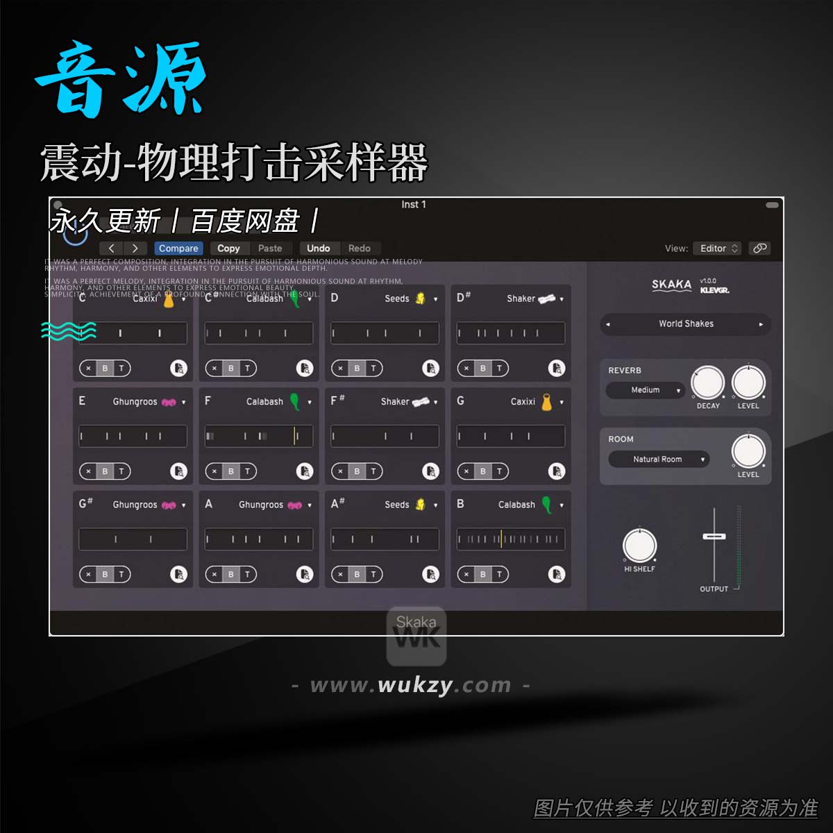 音源丨Klevgrand Skaka（震动-物理打击采样器）（W+M）