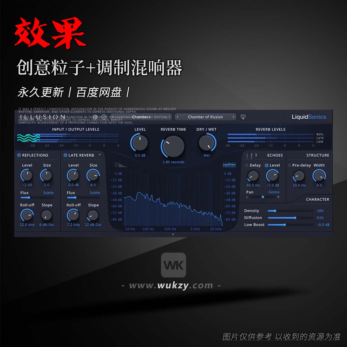 效果丨LiquidSonics Illusion（创意粒子+调制混响器）（W）