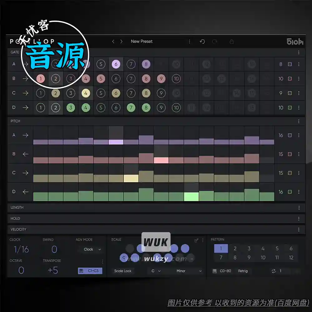 音源丨510k Arts POLYLLOP（多声部MIDI音序器）（W）