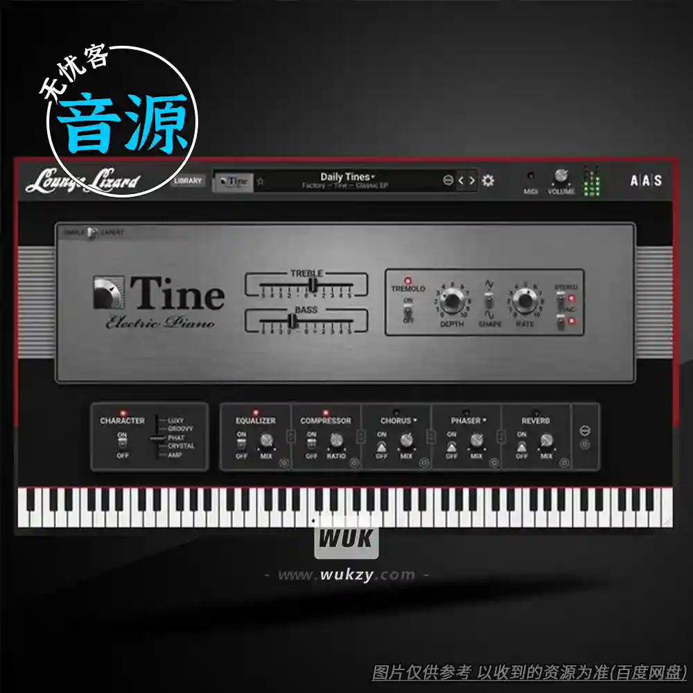 音源丨Applied Acoustics Systems Lounge Lizard EP（电钢-复古拉杆建模）（W+M）