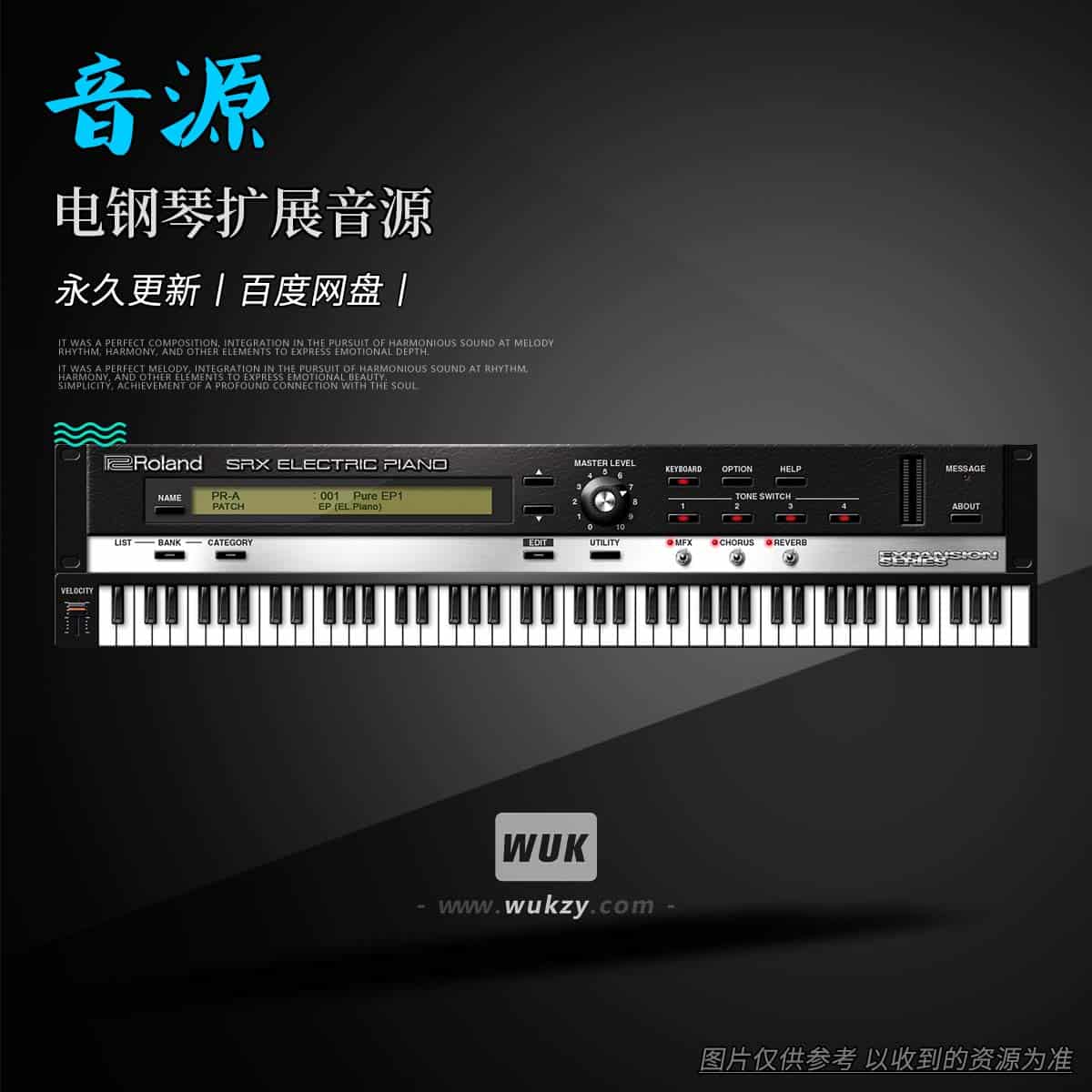 音源丨Roland Cloud SRX ELECTRIC PIANO（电钢琴扩展音源）（W）