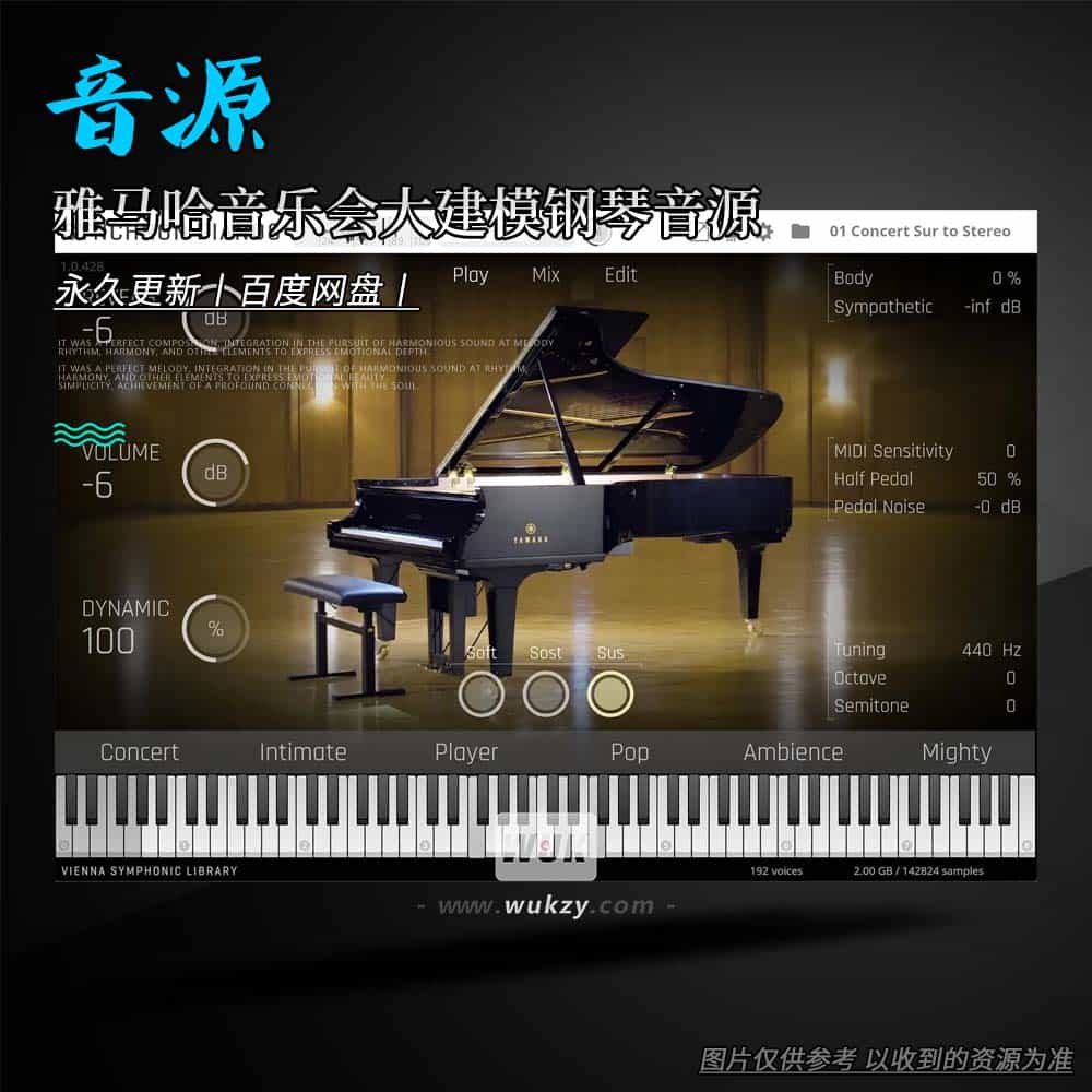 KTK丨Vienna Symphonic Library – Synchron Yamaha CFX（音乐会大建模钢琴音源）