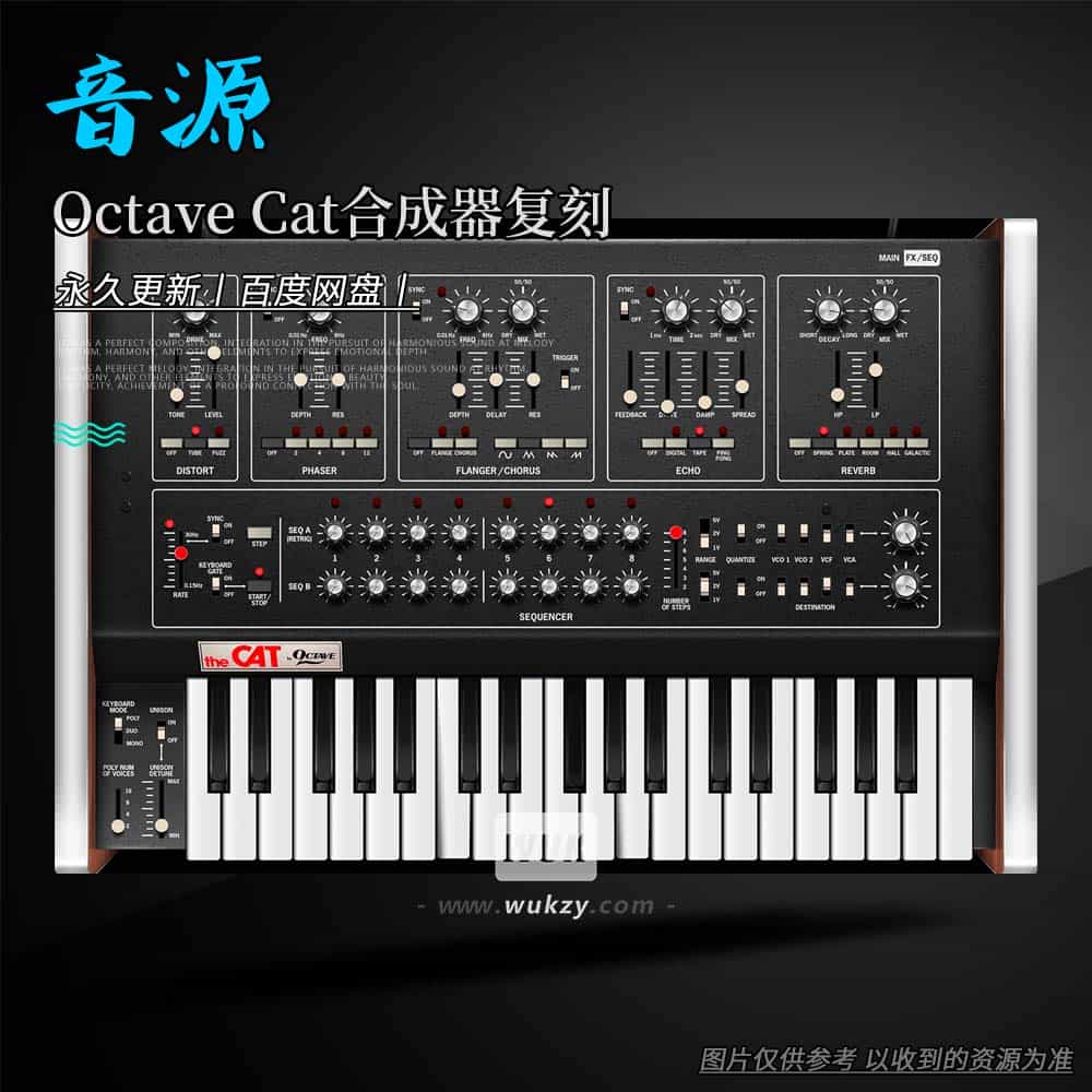 音源丨Cherry Audio Octave Cat（Octave Cat合成器复刻）（W）
