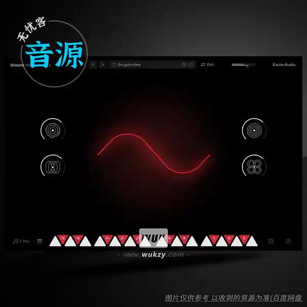 音源 Excite Audio Bloom Mura Masa v1.0.0（Mura Masa签名-多段创意采样器Mac版）