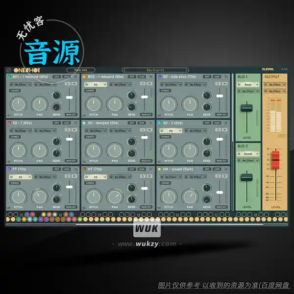 音源丨Klevgrand OneShot v1.0.3（鼓采样器-单发音色）（W+M+原厂2.0扩展）