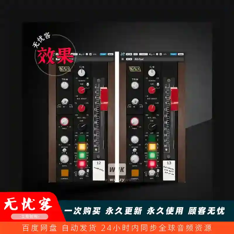 效果丨Metric Halo MBSI v4.0.89（经典 MBSI 通道条模型）（W）