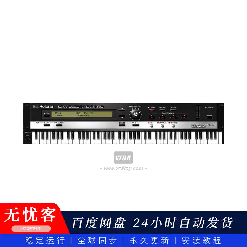 音源	Roland Cloud SRX ELECTRIC PIANO（电钢琴扩展音源）（W）