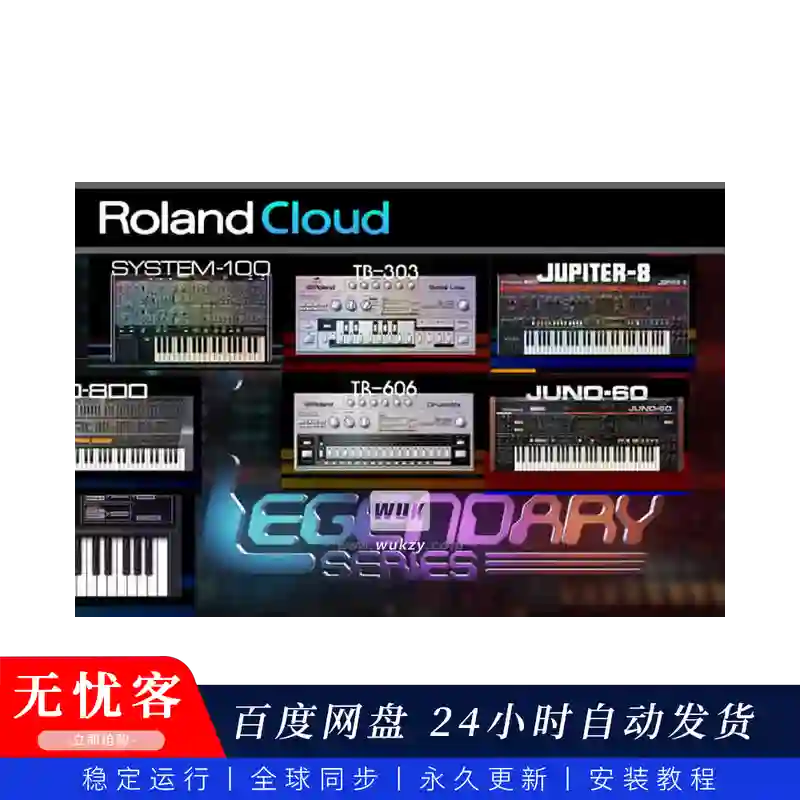 音源	Roland Cloud VirtualSonics Legendary AIRA Series（传奇硬件打包）（W）