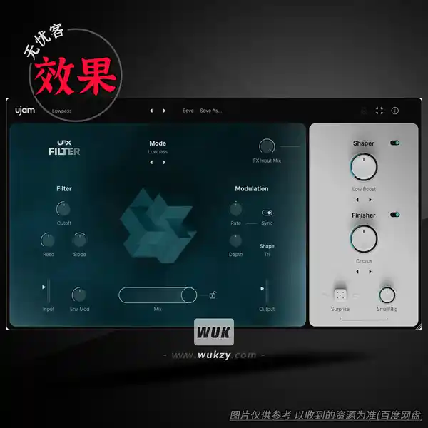 效果丨uJAM UFX FILTER（节奏同步滤波-扫频效果器）（W+M）