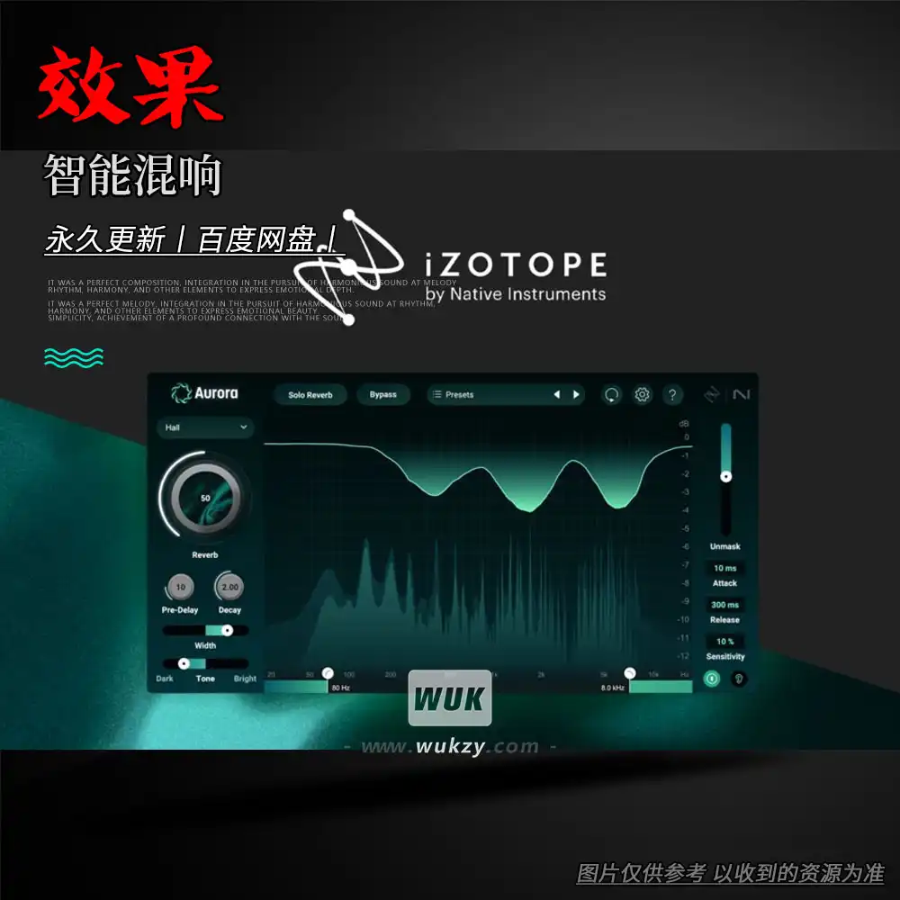 效果丨iZotope Aurora（智能混响）（W+M）