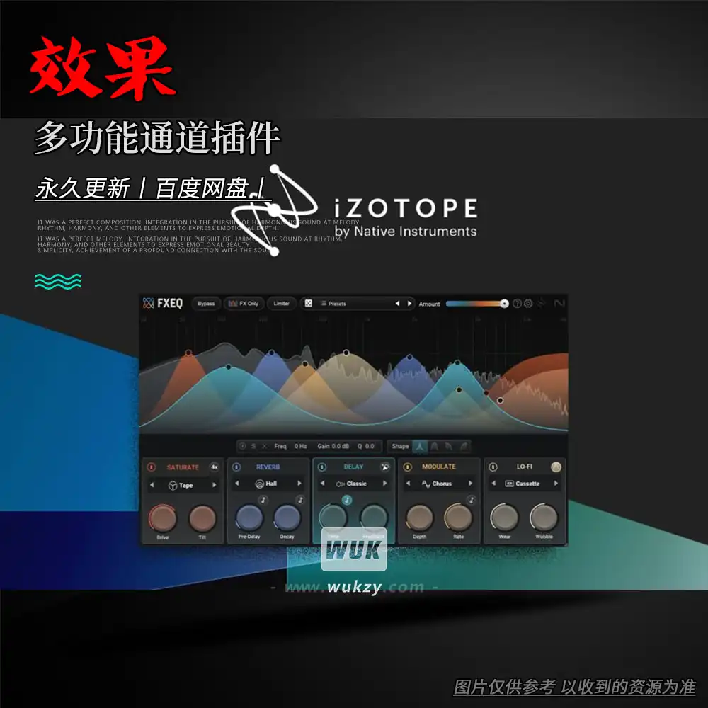 效果丨iZotope FXEQ（多功能通道插件）（W+M）