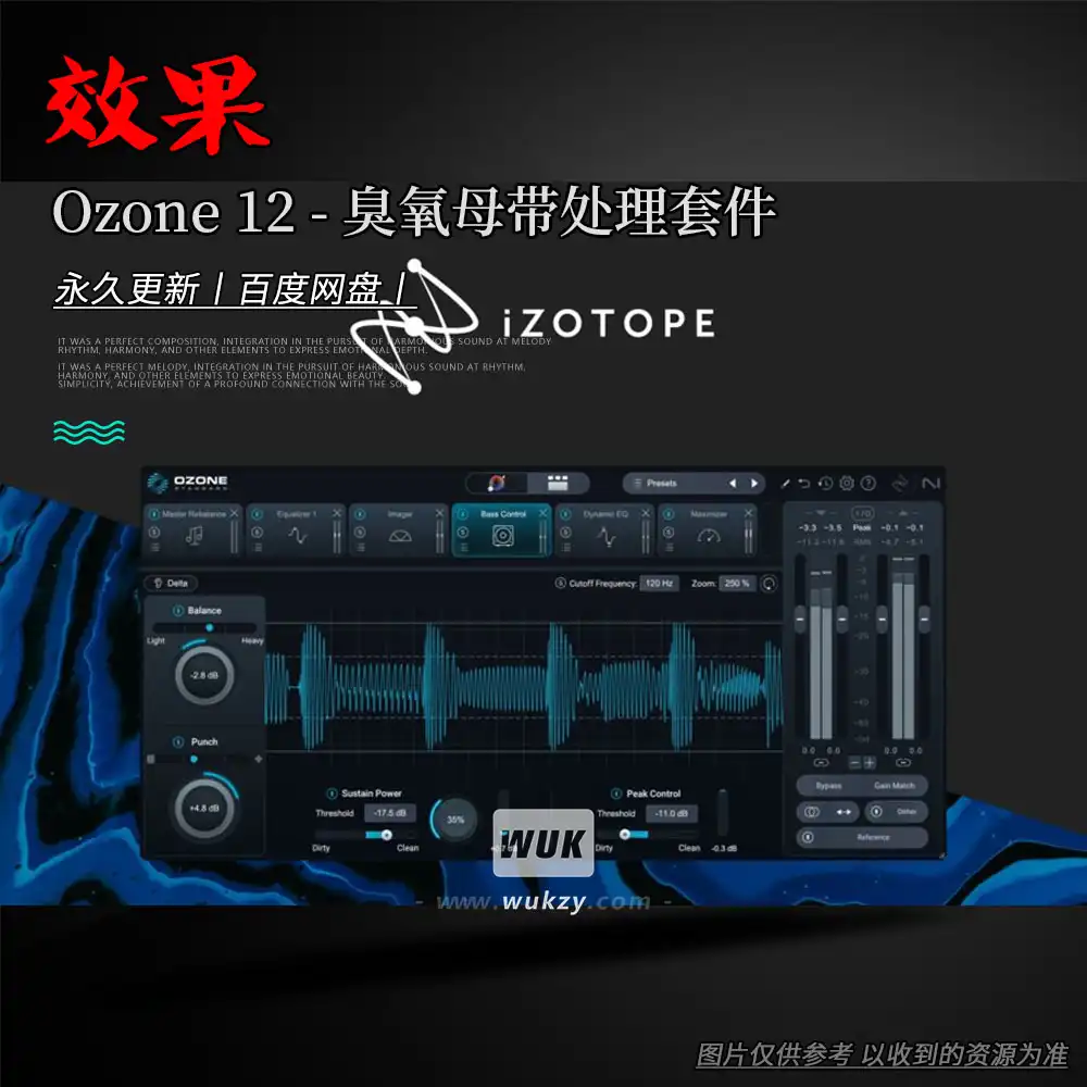 效果丨iZotope Ozone v12.1.0.R2R（母带处理套件第12版）（W+M）