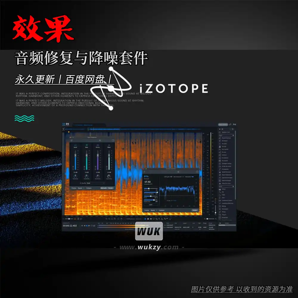 效果丨iZotope RX 11（音频修复与降噪套件）（W+M）