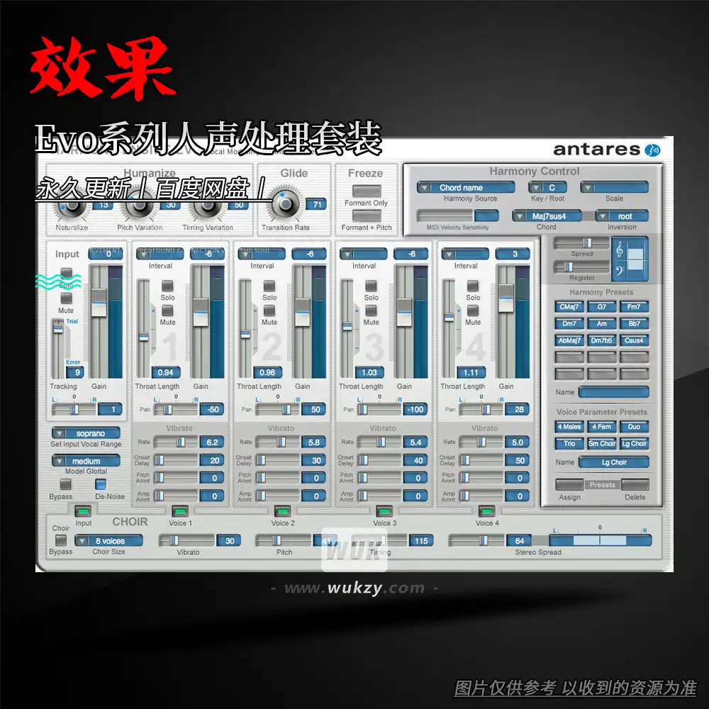 效果丨Antares Evo Bundle（Evo系列人声处理套装）（W）