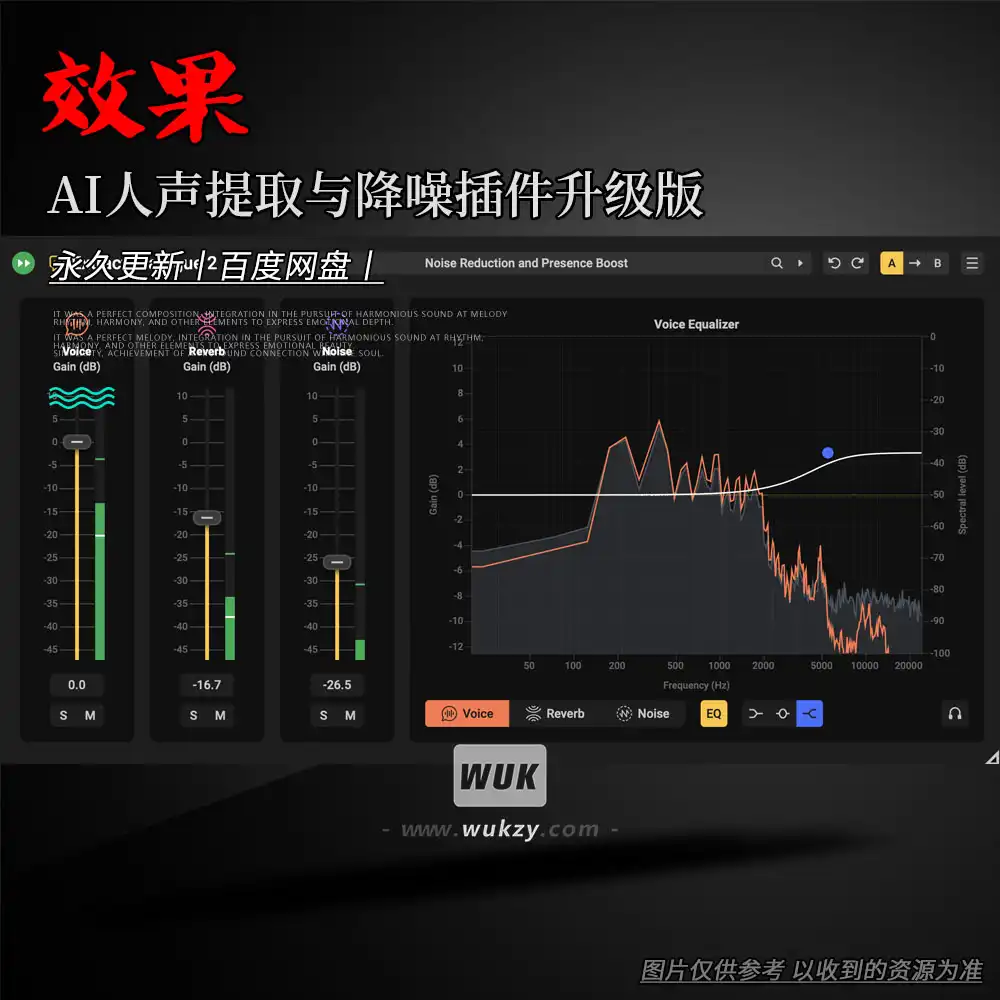 效果丨Acon Digital Extract Dialogue v2.0.1（AI人声提取与降噪）（W+M）