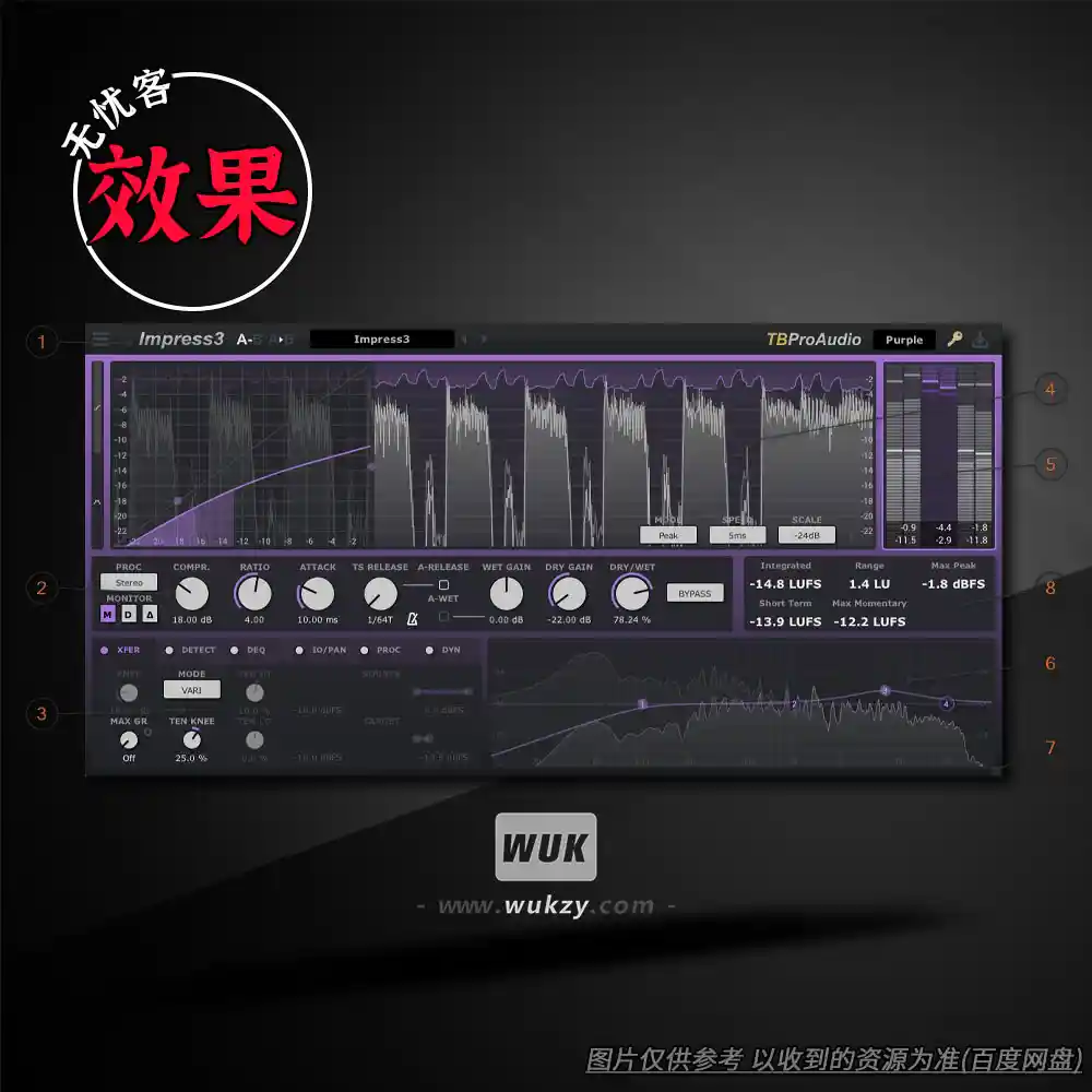 效果丨TBProAudio Impress v3.4.0（宽带立体声压缩器）（W+M）
