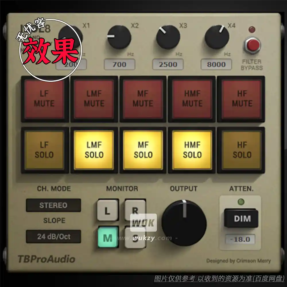 效果丨TBProAudio ISOL8 v2.7.11（分段监听+滤波工具）（W+M）