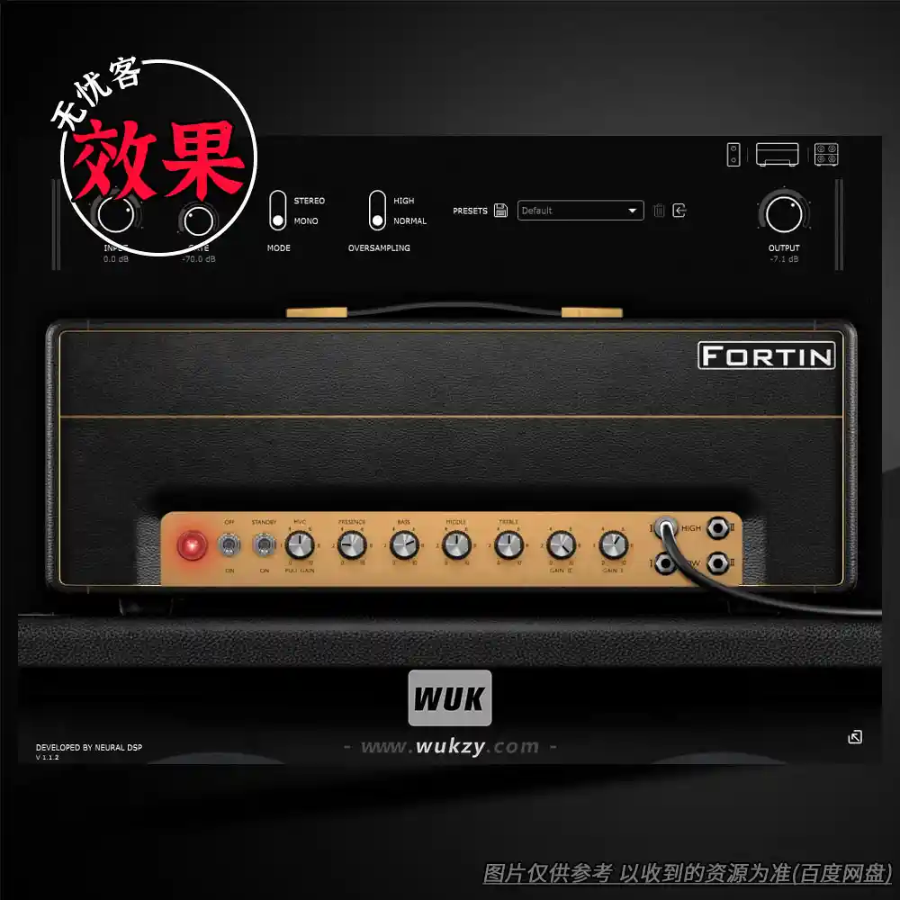 效果丨Neural DSP Fortin Nameless Suite v3.0.1（无名牌极端高增益）（W）