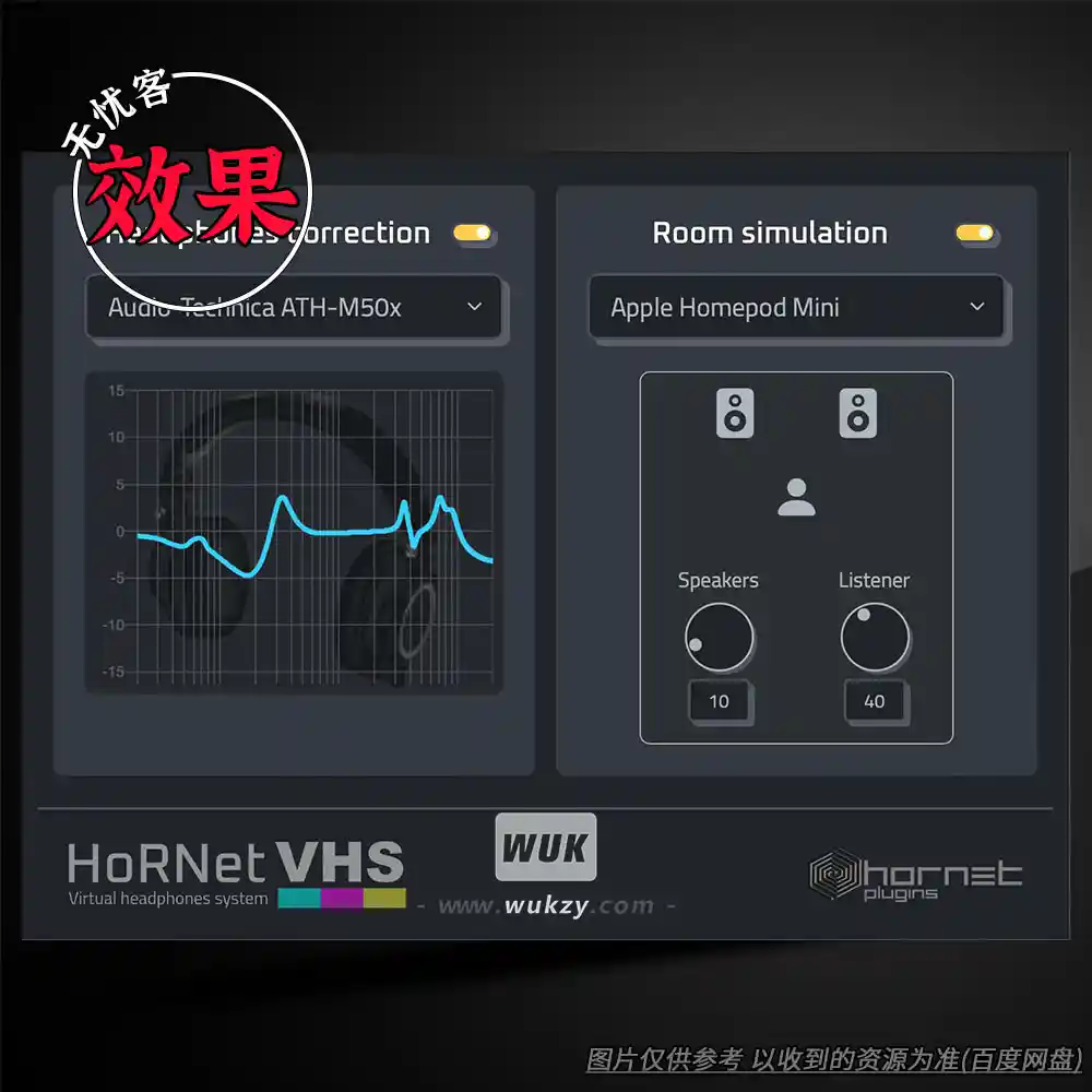 效果丨Hornet Plugins HoRNet VHS（复古磁带饱和+WowFlutter调制）（W+M）