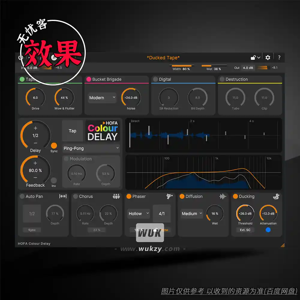 效果丨HOFA Colour Delay（染色延迟效果器）（W）