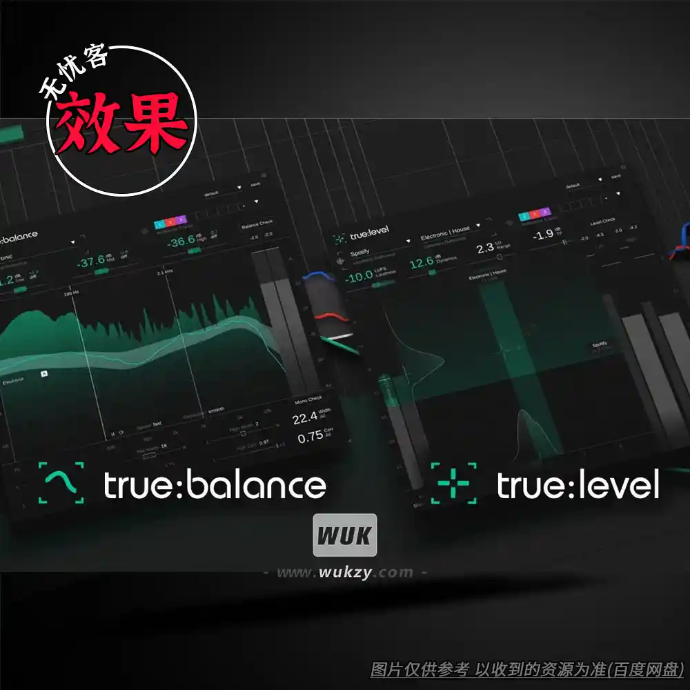 效果丨Sonible Truebalance（频谱分析仪计量插件）（W+M）