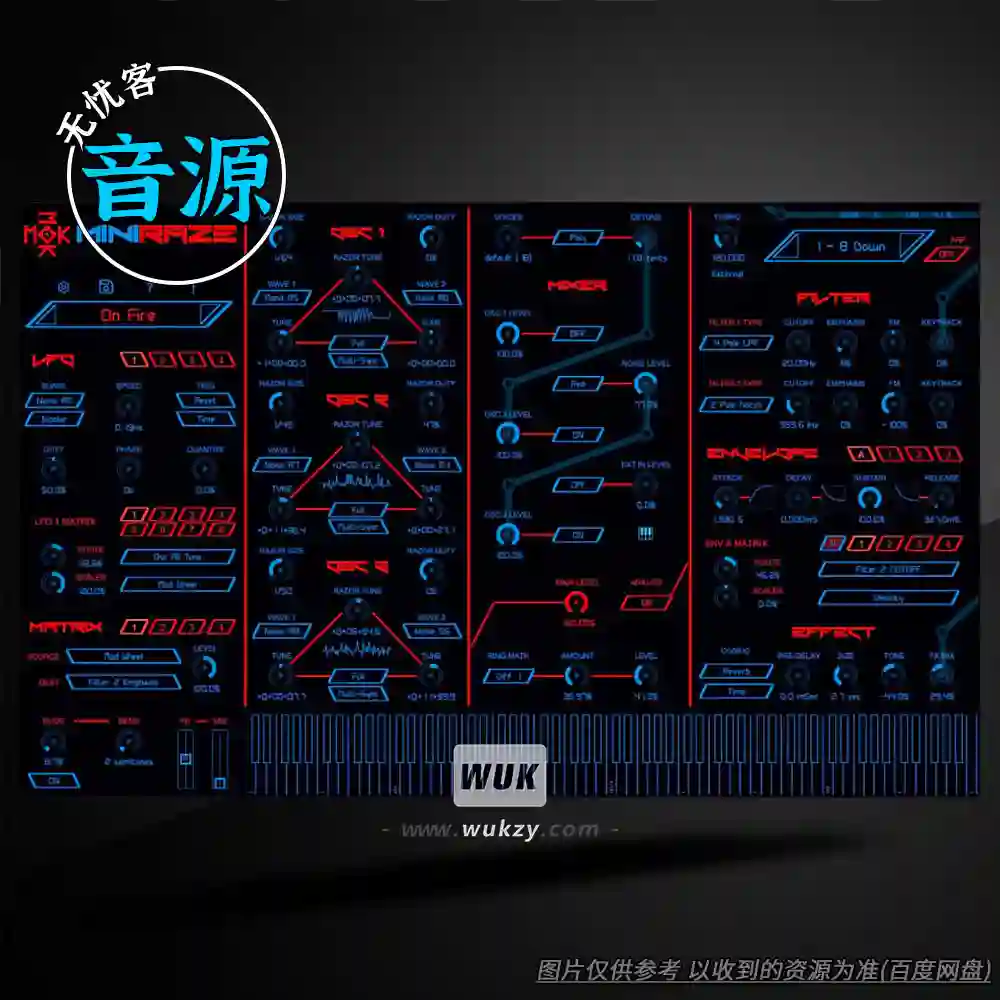 音源丨MOK Miniraze（波表合成+微分音键盘）（W）