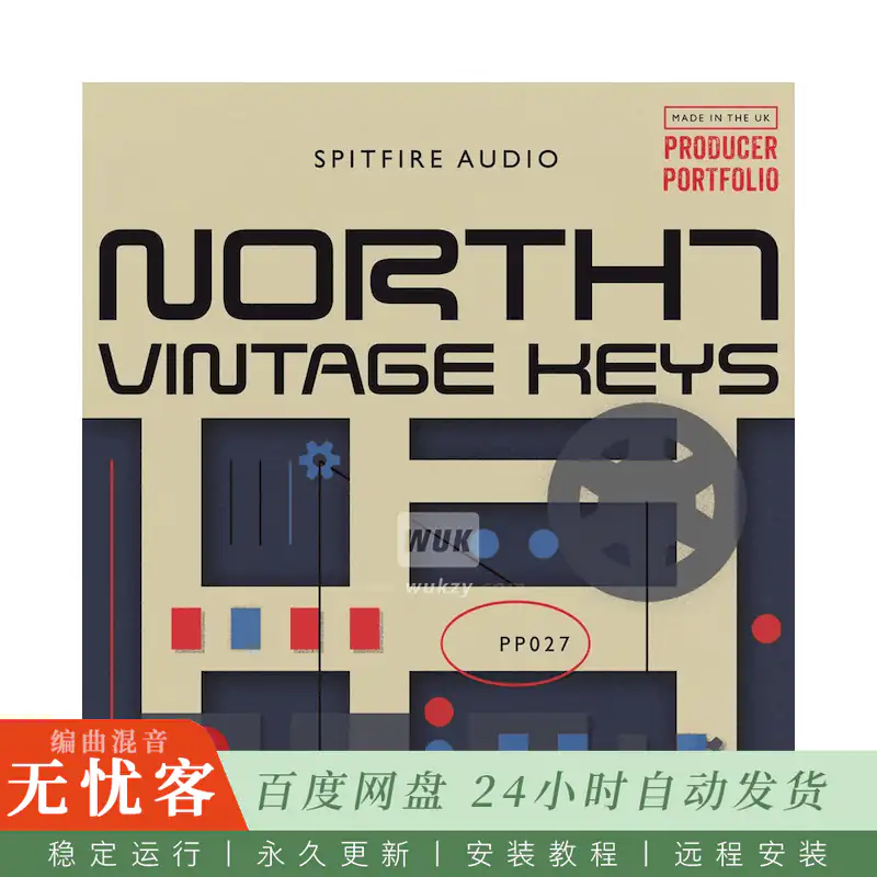KTK	Spitfire Audio North 7 Vintage Keys@复古电钢琴音色（Kontakt）