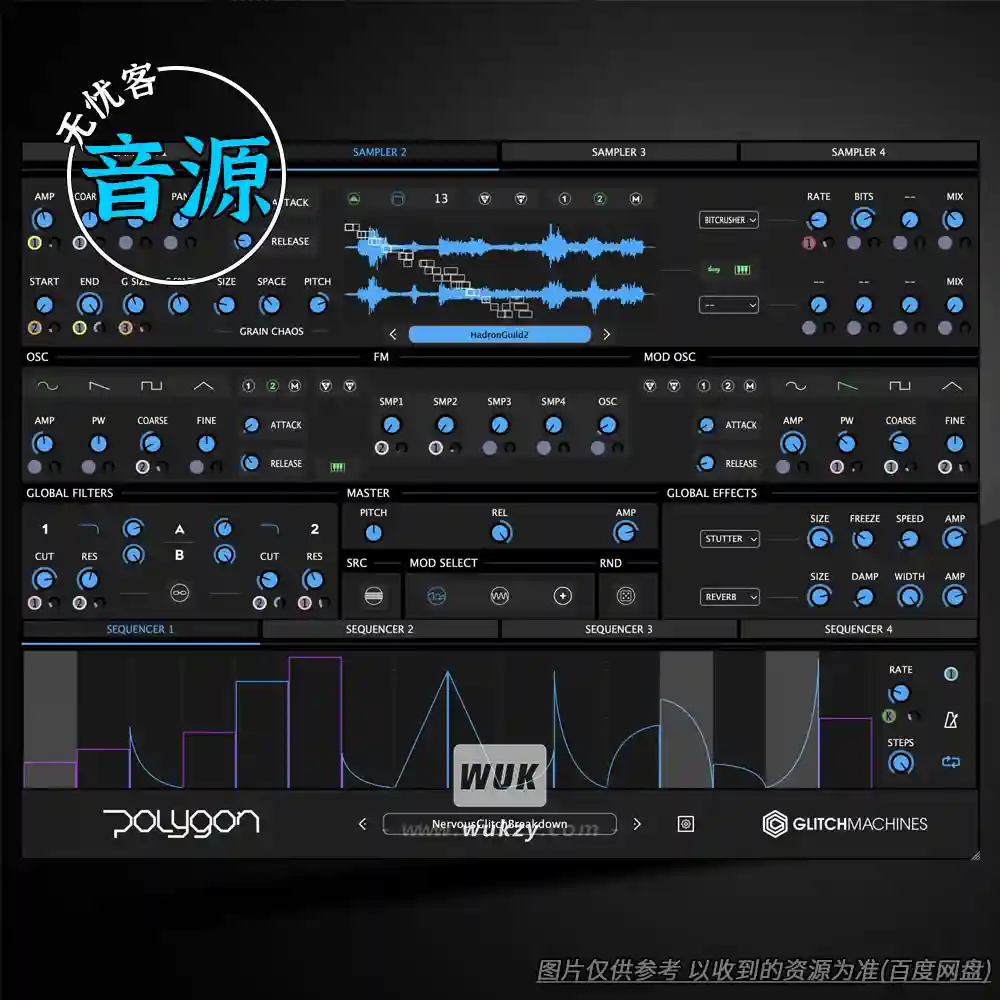 音源丨Glitchmachines Polygon（混合采样器）（W+M）