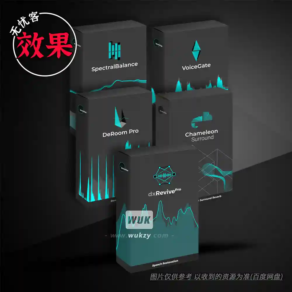 效果丨Accentize Bundle（AI智能音频处理全家桶）（W+M）