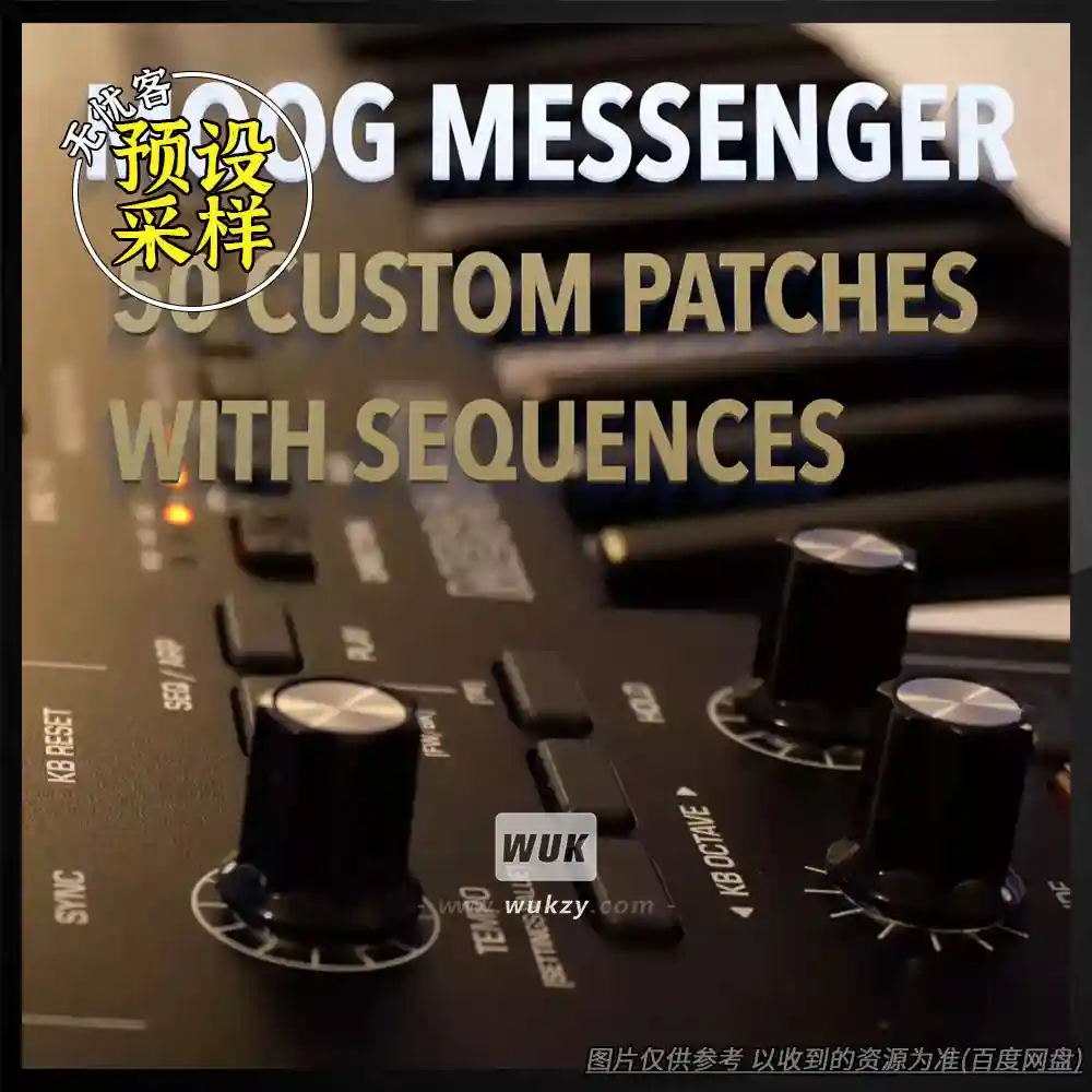预设丨Natlife Sounds Essential Bass Sequences & Presets for Moog Messenger（Moog贝斯预设）