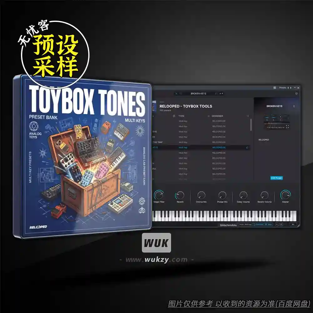 预设丨Relooped ToyBox 100 Analog Lab Preset Bank（Analog Lab预设）