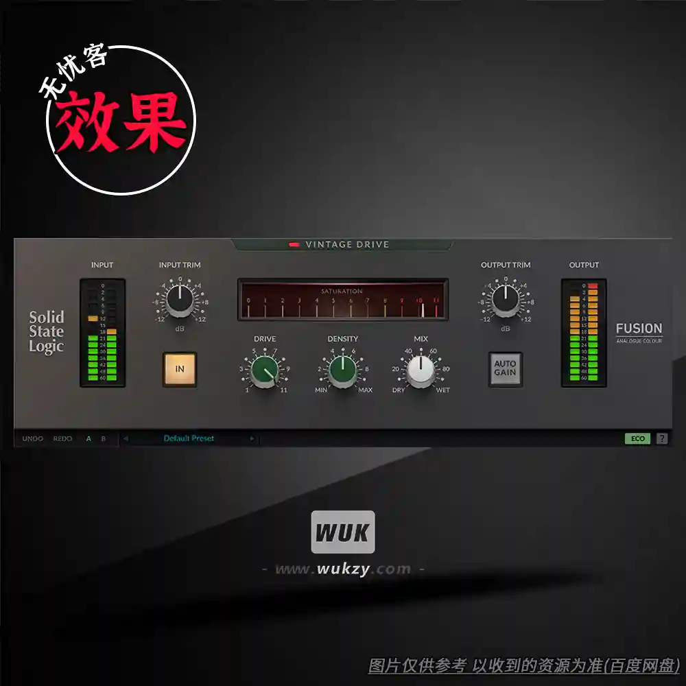 效果丨SSL Fusion Vintage Drive（模拟谐波饱和插件）（W）