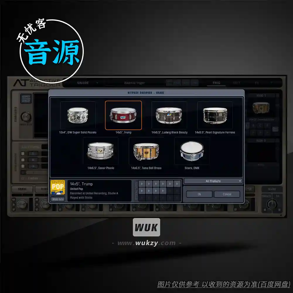 音源	XLN Audio Addictive Trigger v1.3.9（鼓替换与触发器）（W+M）