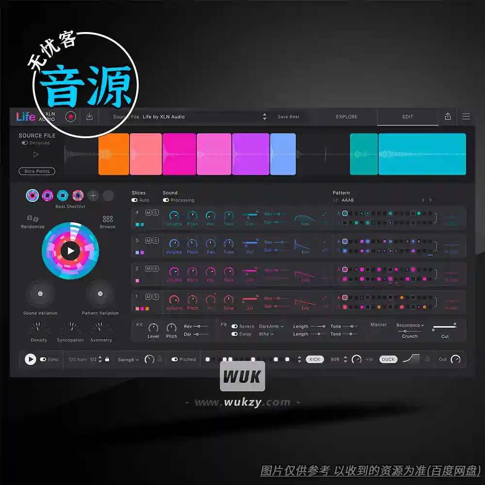 音源	XLN Audio Life v1.2.3（循环切片与节拍重组器）（M）