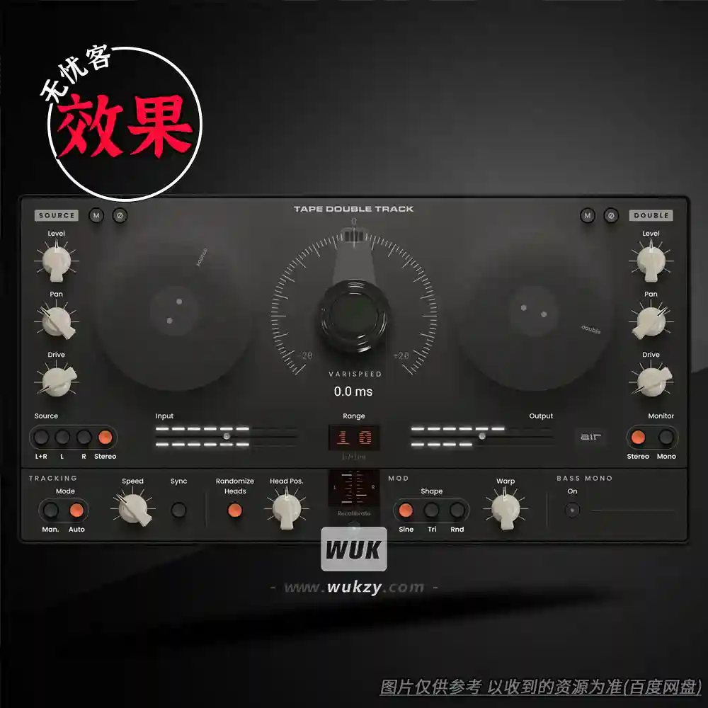 效果	AIR Music Technology AIR Tape Double Track v1.0.0.25（磁带双轨模拟）（M）