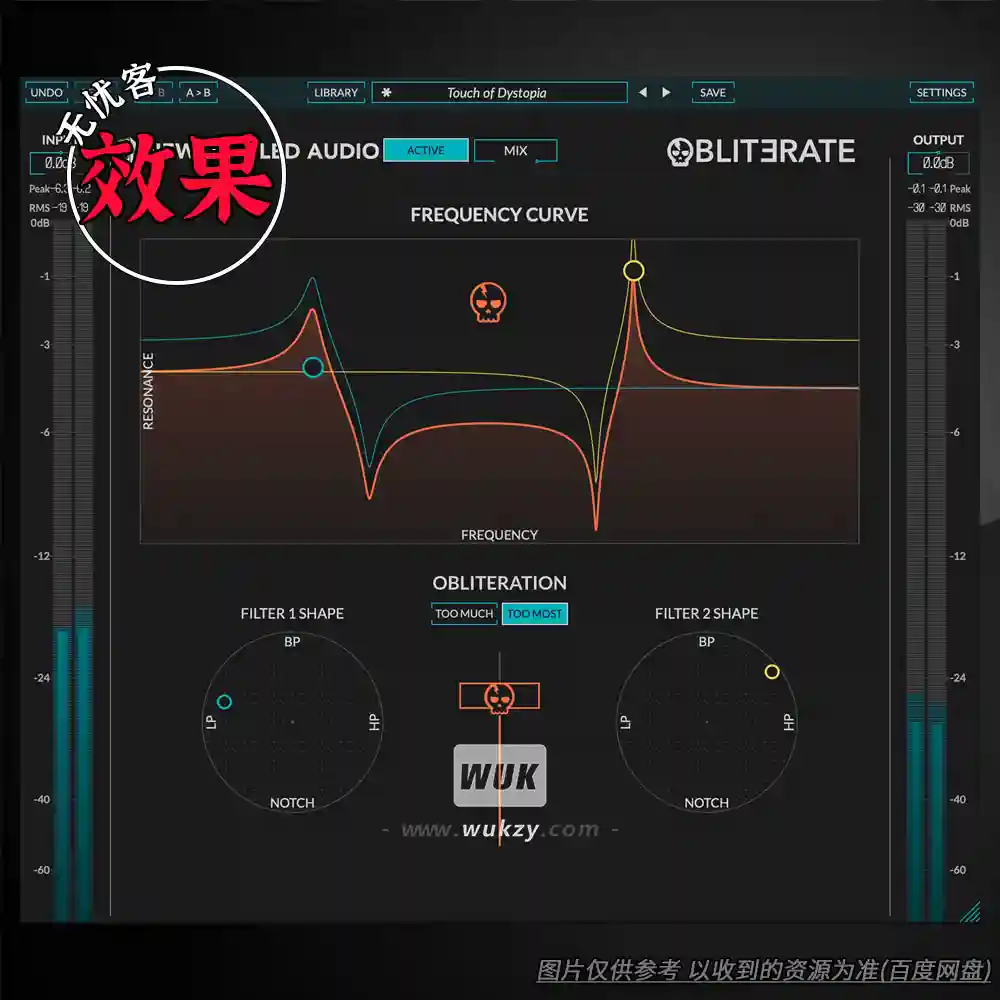 效果	Newfangled Audio Eventide Obliterate (OTT失真滤波器)（W+M）