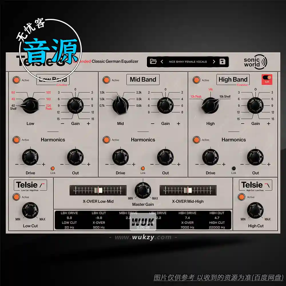 音源	SonicWorld Telsie S（虚拟合成器音源）（W）