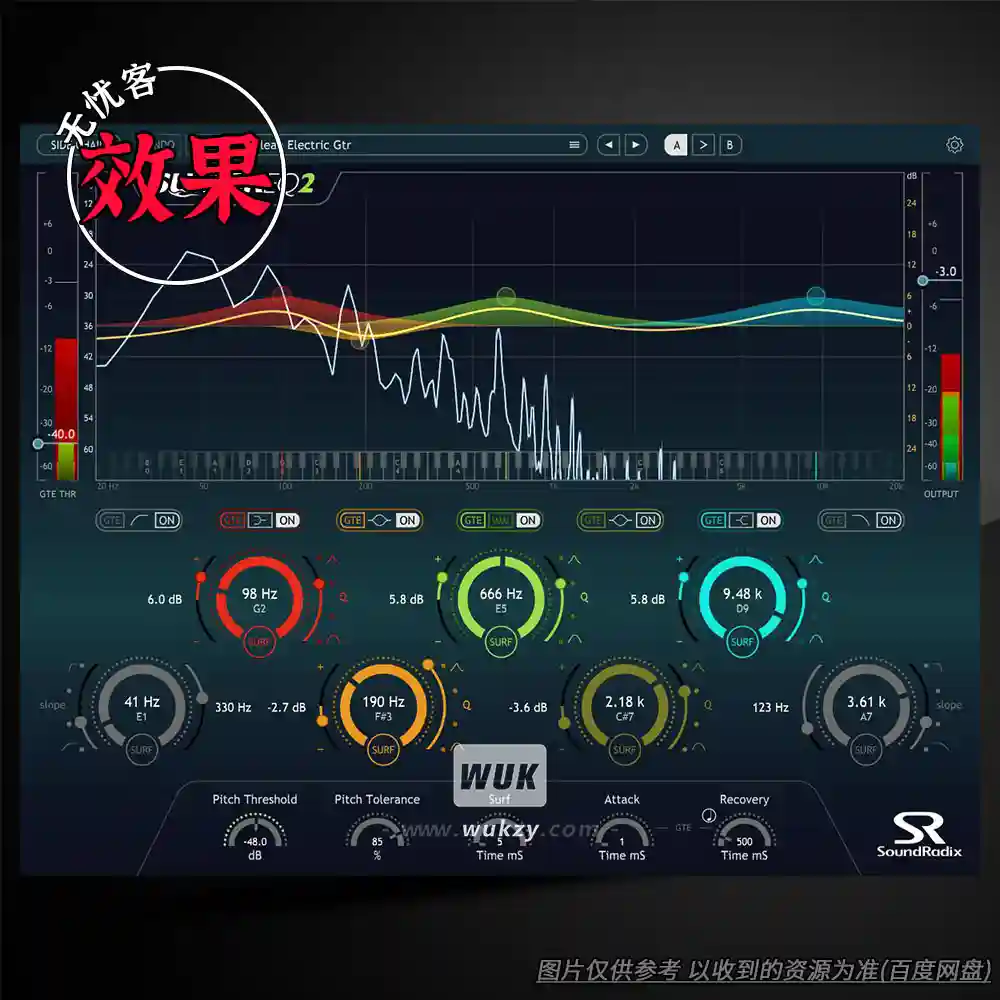 效果	Sound Radix SurferEQ v2.1.1（实时音高追踪均衡器）（W）