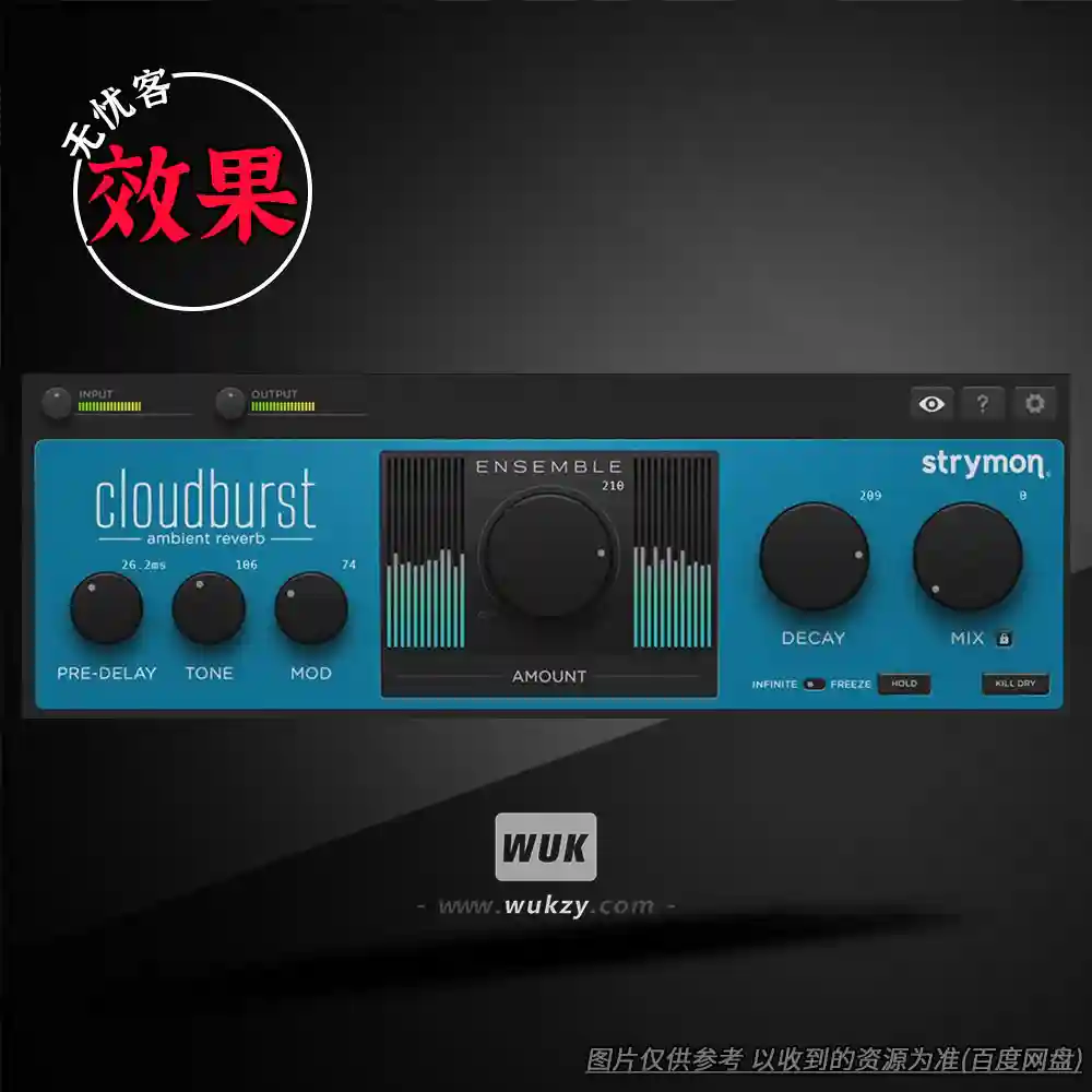 效果	Strymon Cloudburst Plugin（环境混响效果器）（W+M）