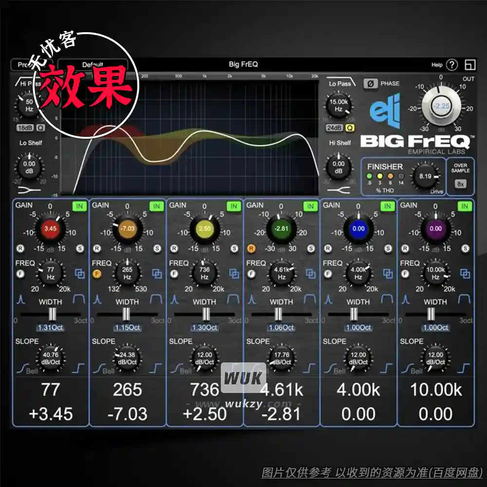 效果	Empirical Labs Big FrEQ（参数均衡器）（W）