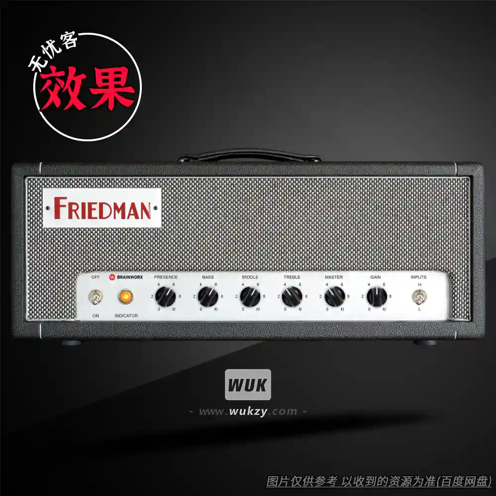 效果	Friedman DS40（高增益电吉他箱头）（W）