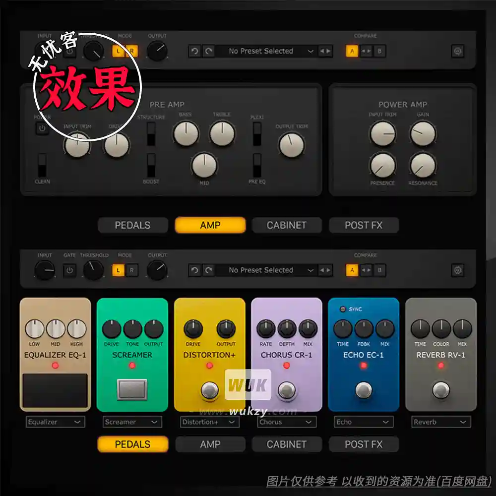 效果	Impact Soundworks Shreddage Amp XTC（Ecstasy音箱建模）（W+M）