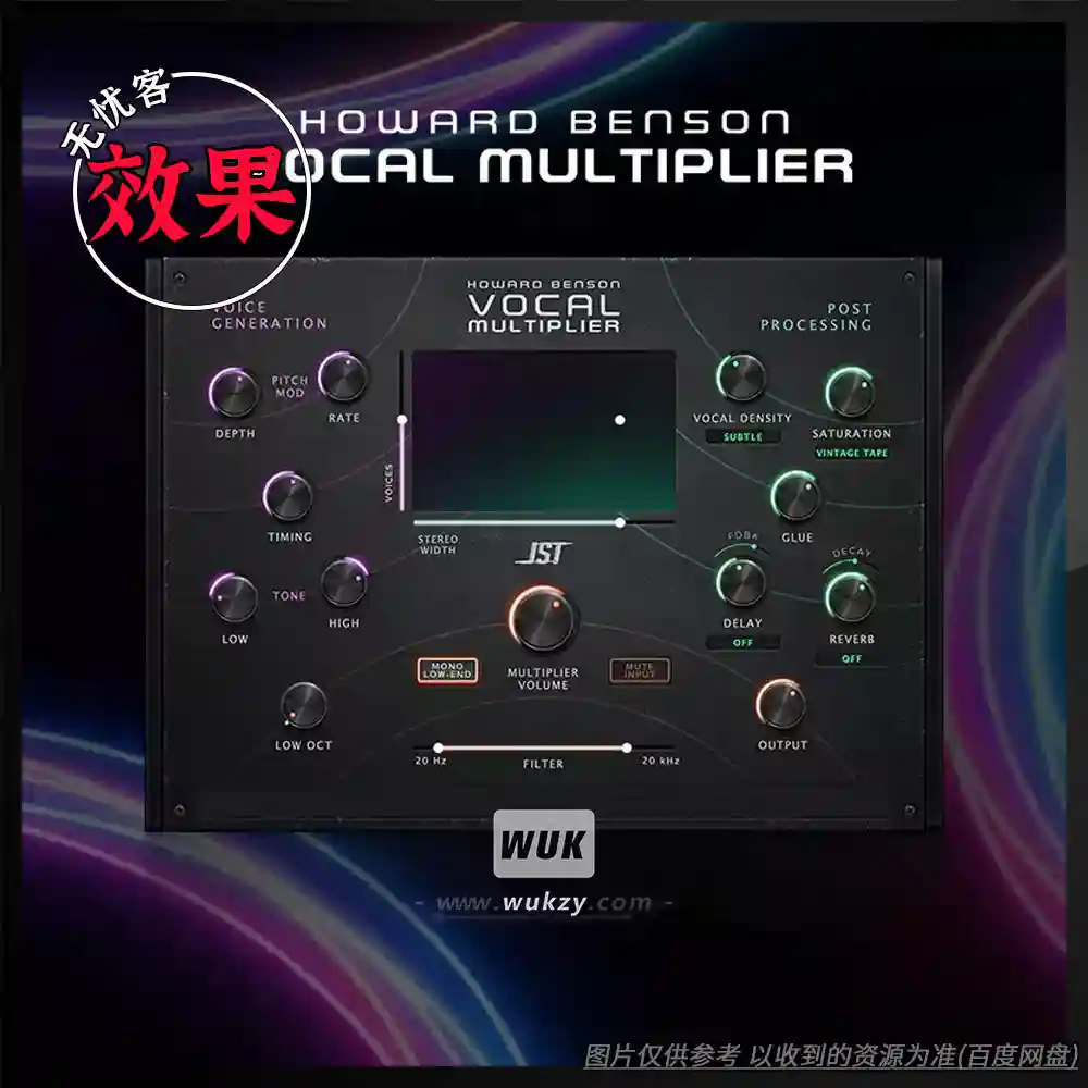 效果	Joey Sturgis Tones Howard Benson Vocal Multiplier（人声叠加效果器）（W）