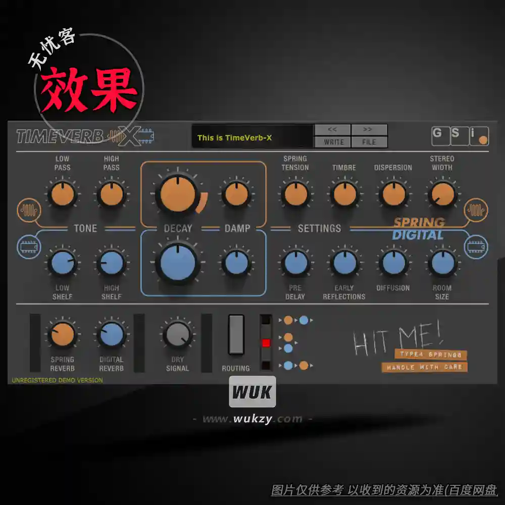 效果	Genuine Soundware TimeVerb-X（空间混响效果器）（W+M）